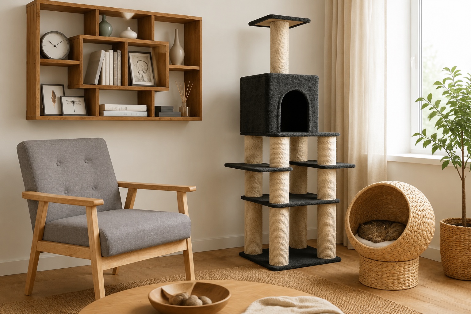 De kattenvriendelijke woonkamer (die er niet zo uitziet)