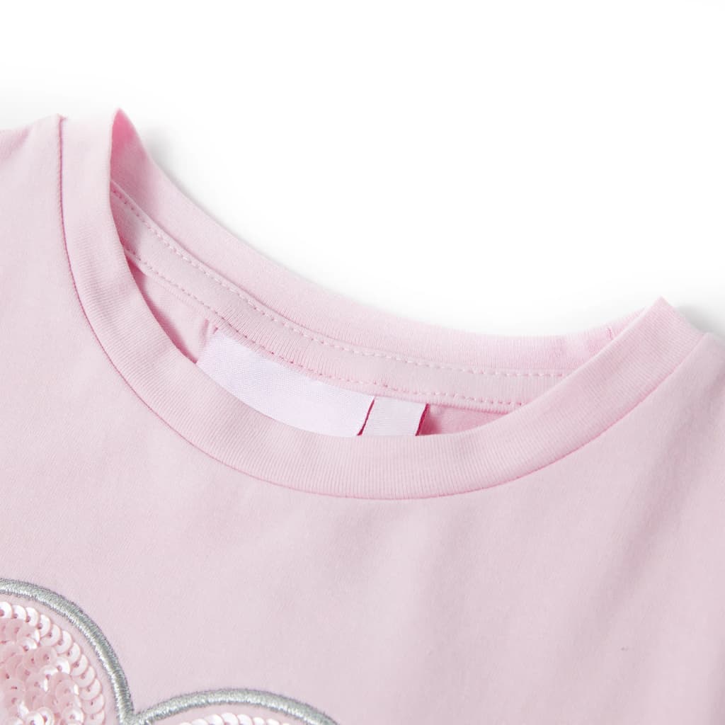 Kindershirt 104 lichtroze – afbeelding 3