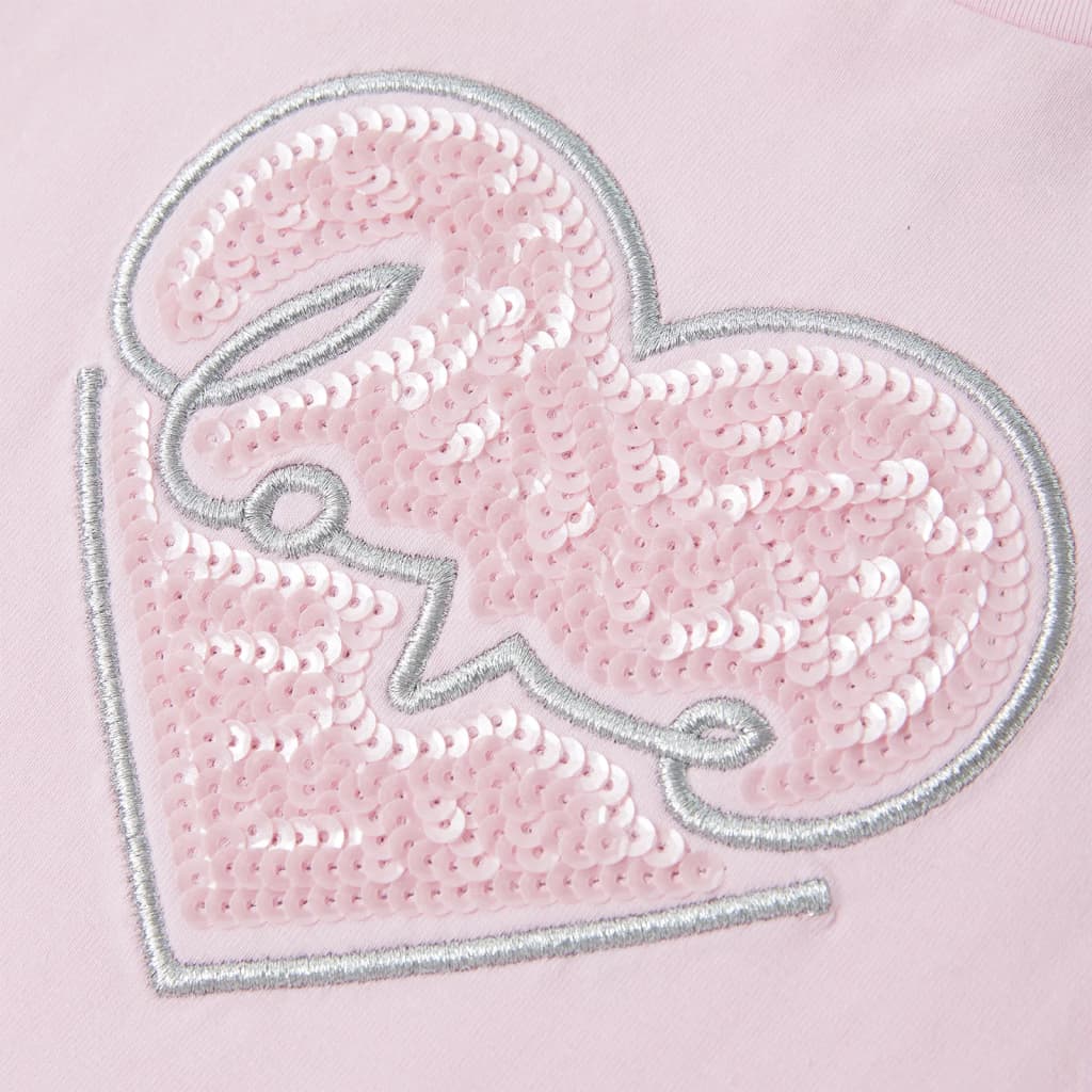 Kindershirt 104 lichtroze – afbeelding 4