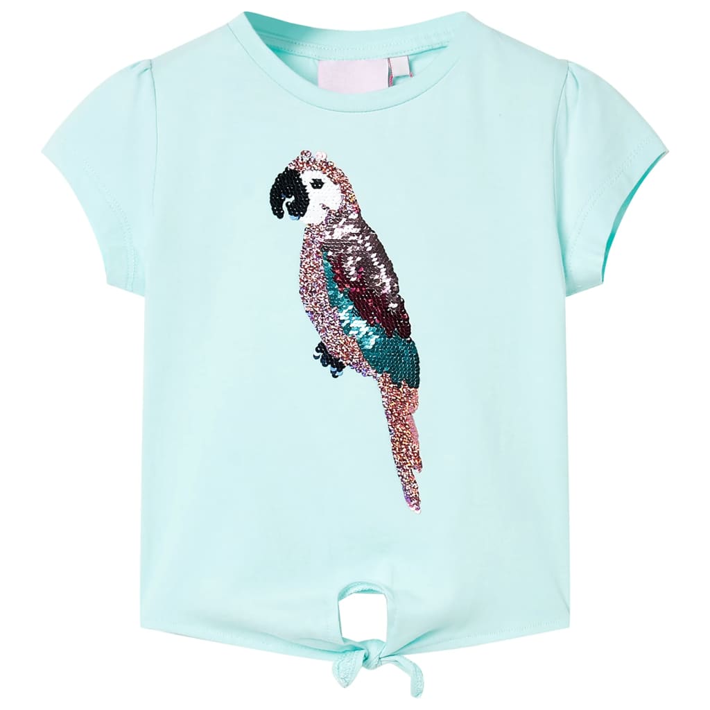 Kindershirt 140 lichtzeeblauw – afbeelding 1