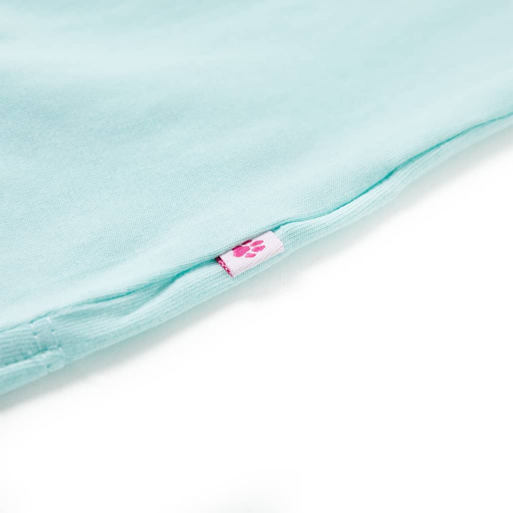 Kindershirt 140 lichtzeeblauw – afbeelding 5