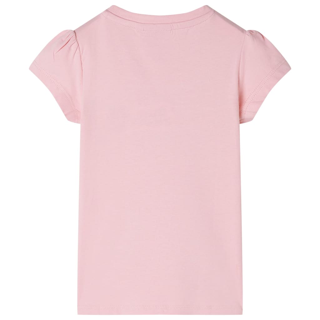 Kindershirt 116 lichtroze – afbeelding 2