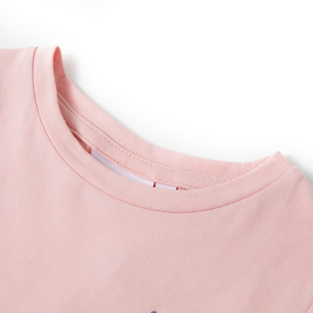 Kindershirt 116 lichtroze – afbeelding 3