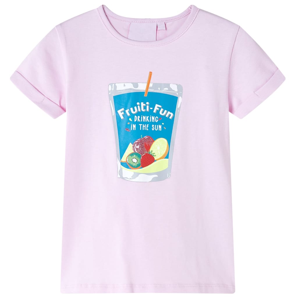 Kindershirt 116 zachtroze – afbeelding 1