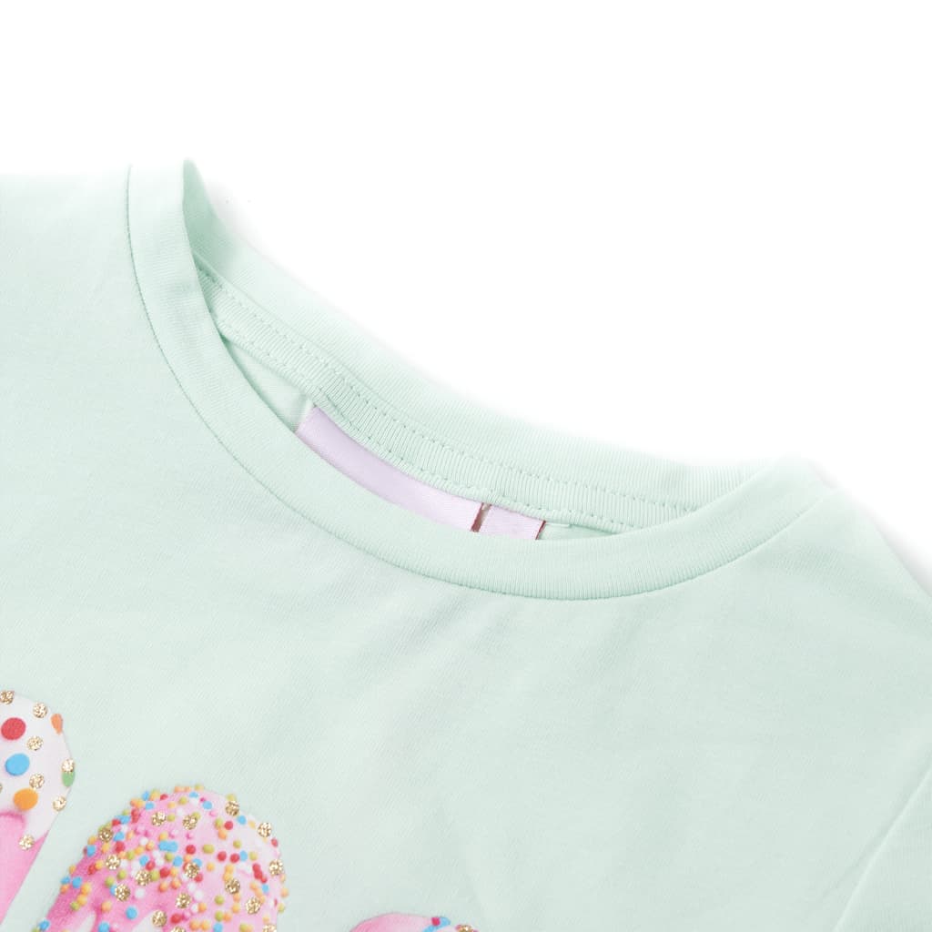 Kindershirt 140 lichtmint – afbeelding 3