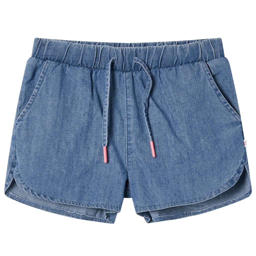 Kindershorts 140 denimblauw