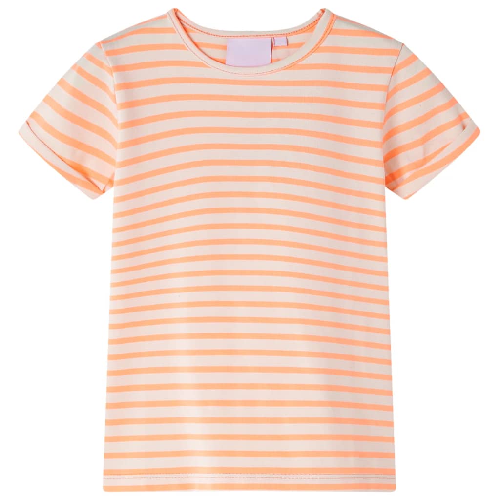 Kindershirt 104 neonoranje – afbeelding 1
