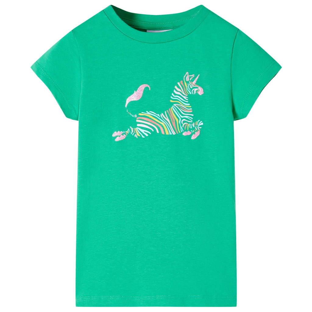 Kindershirt 140 groen – afbeelding 1