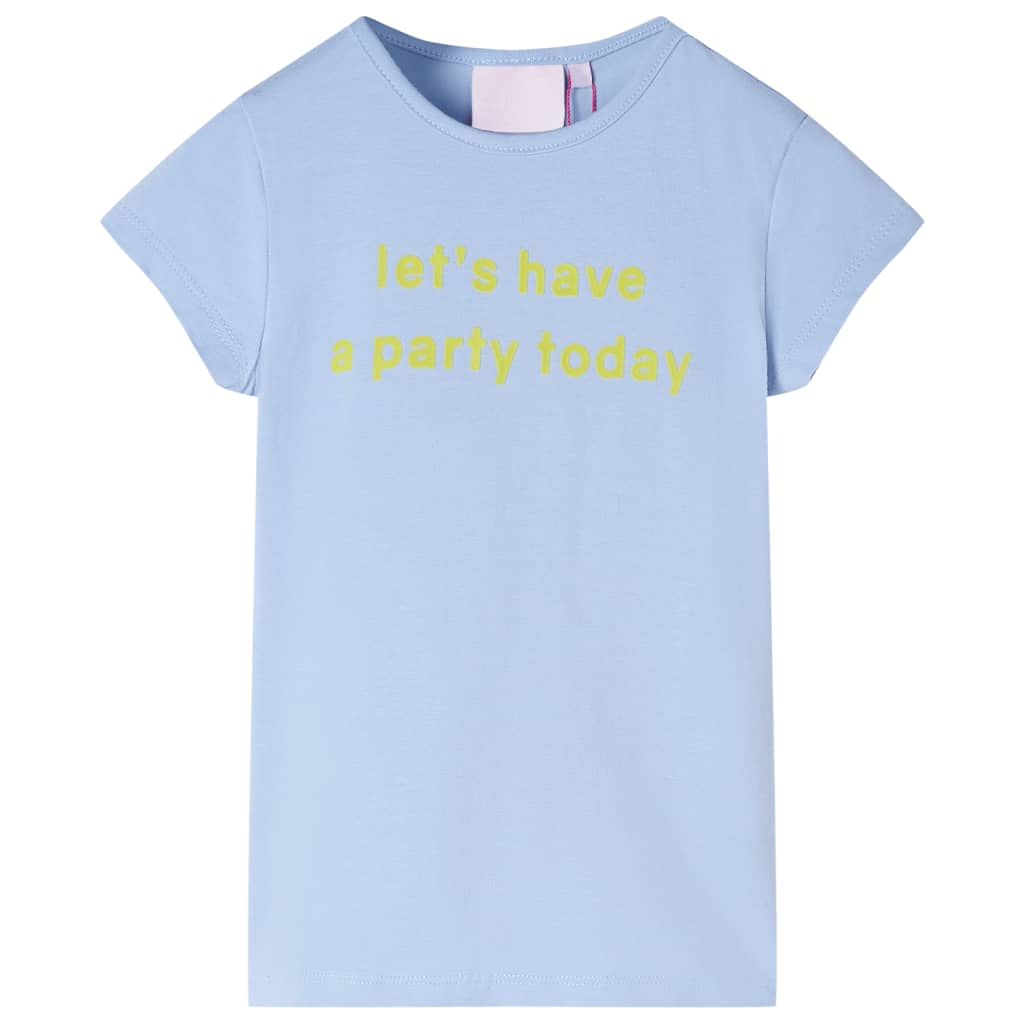 Kindershirt 92 lichtblauw – afbeelding 1