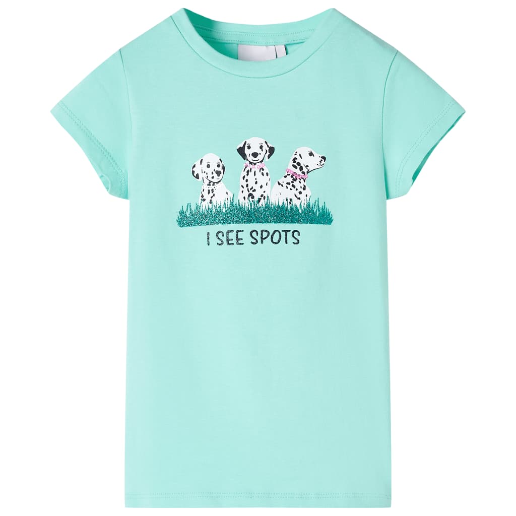 Kindershirt 116 lichtmint – afbeelding 1