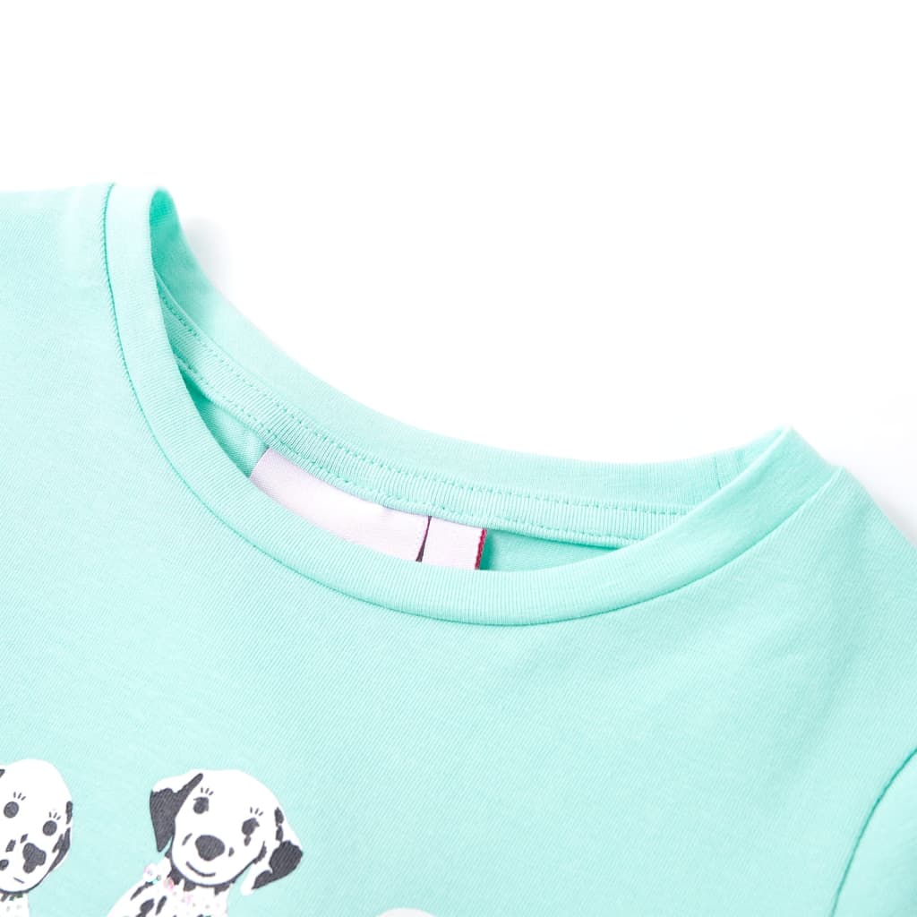 Kindershirt 116 lichtmint – afbeelding 3