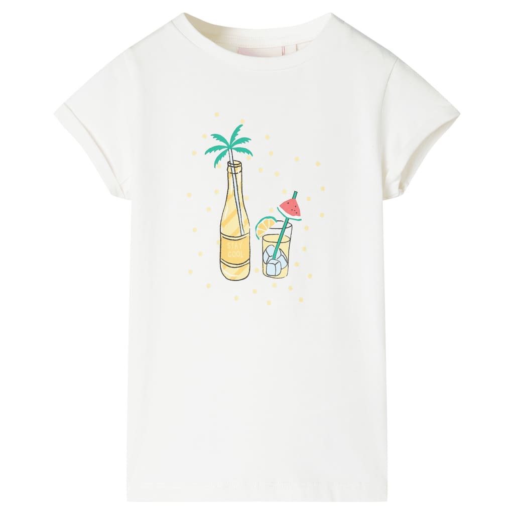 Kindershirt 128 ecru – afbeelding 1