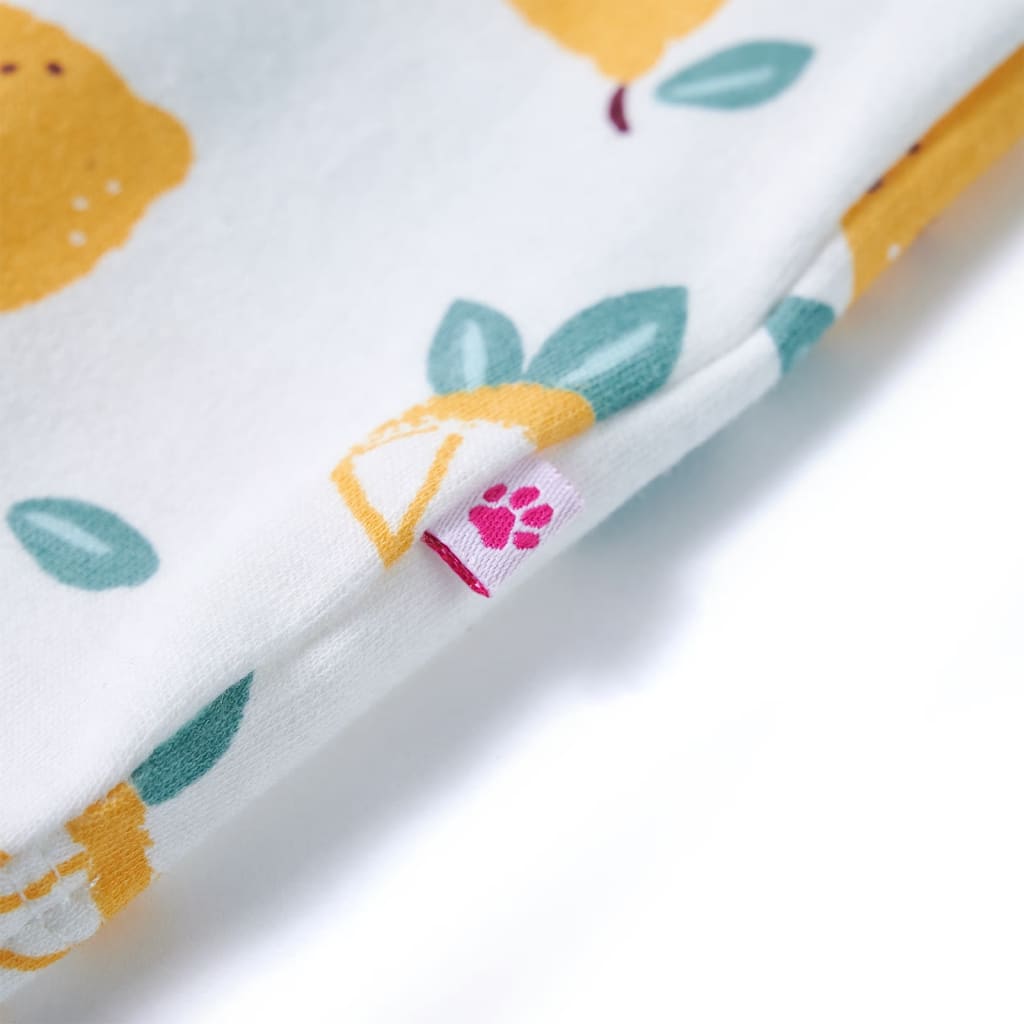 Kindershirt met knoop in de zoom 116 ecru – afbeelding 4