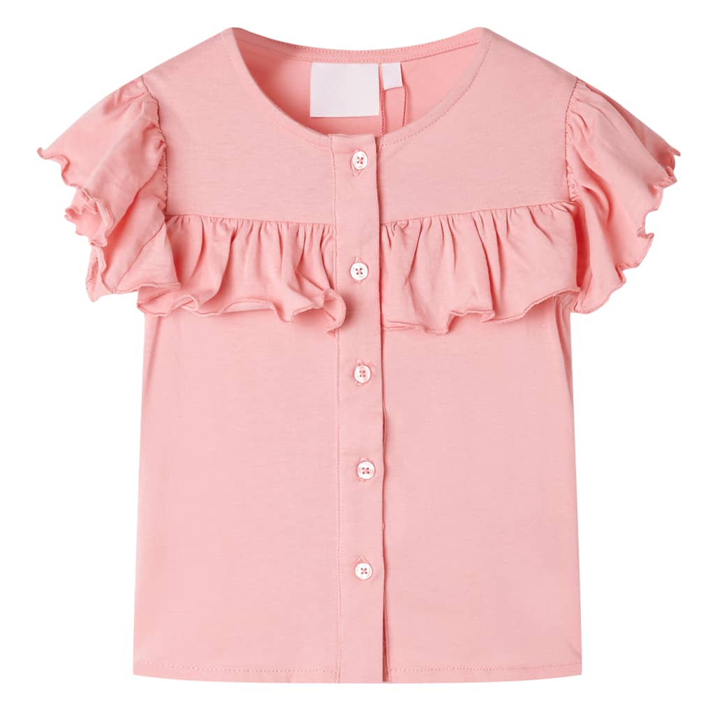 Kindershirt 116 middelroze – afbeelding 1