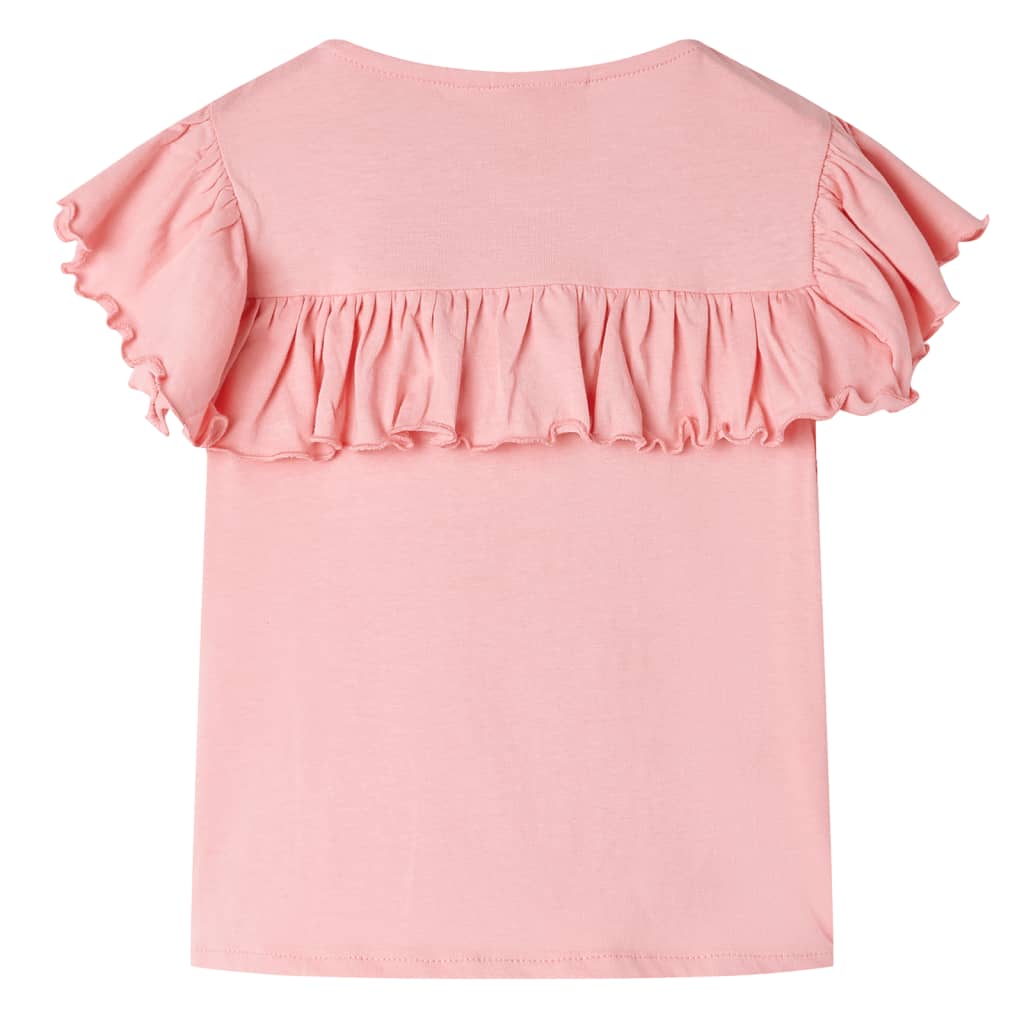 Kindershirt 116 middelroze – afbeelding 2