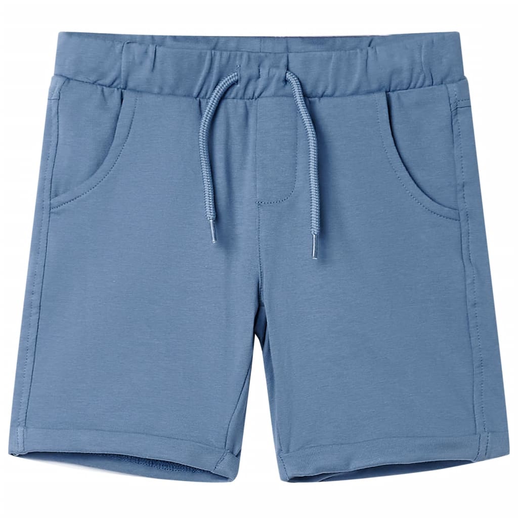 Kindershorts met trekkoord 116 donkerblauw – afbeelding 1
