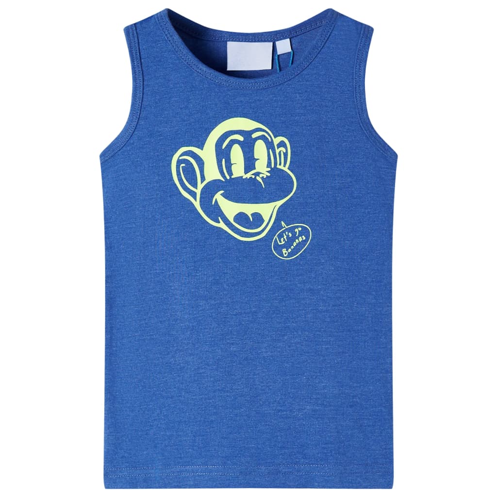 Kindertopje 92 gemêleerd blauw