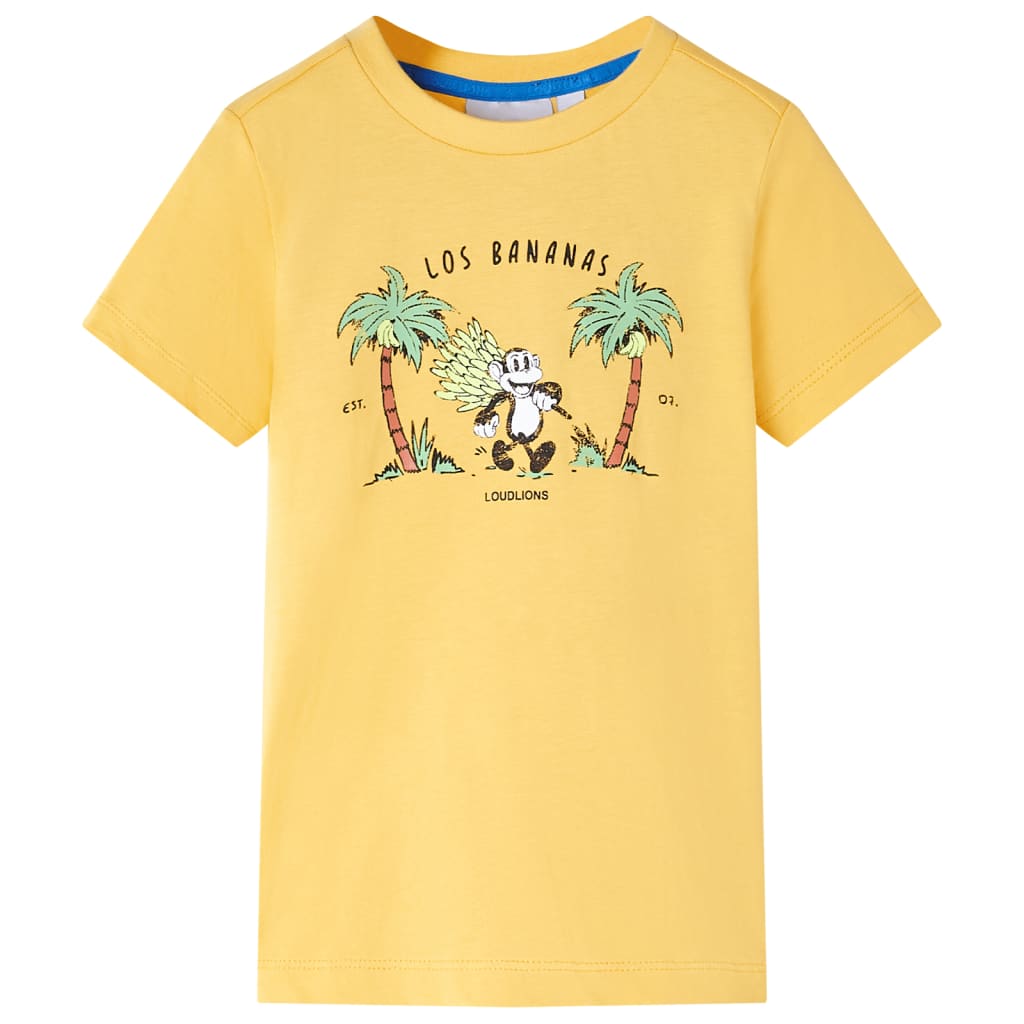Kindershirt 92 lichtokerkleurig – afbeelding 1