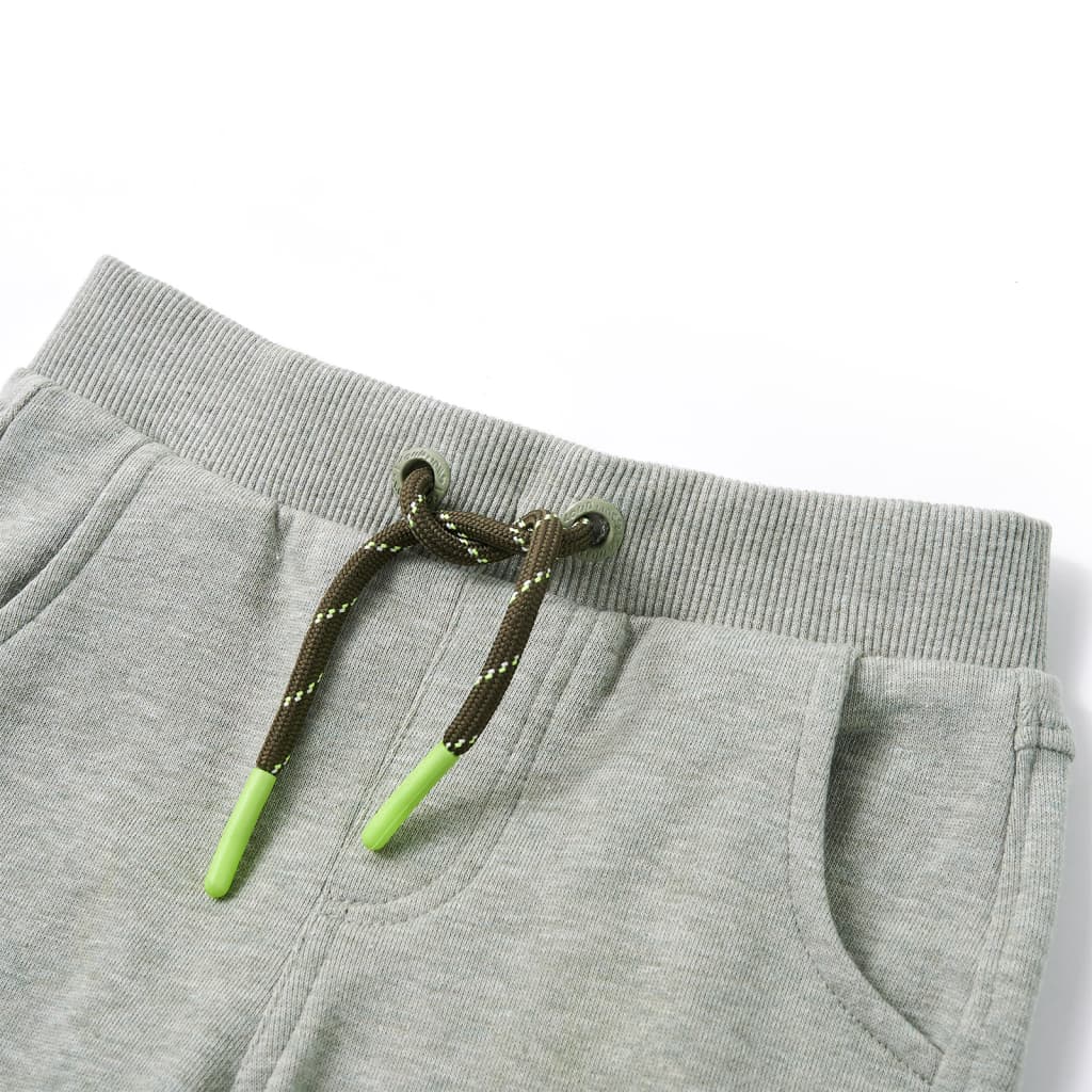 Kinderjoggingbroek 128 lichtkaki – afbeelding 3