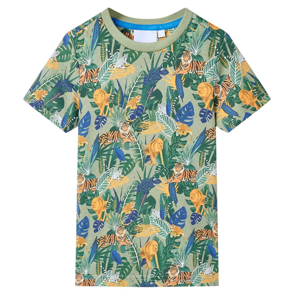 Kindershirt met korte mouwen 128 meerkleurig