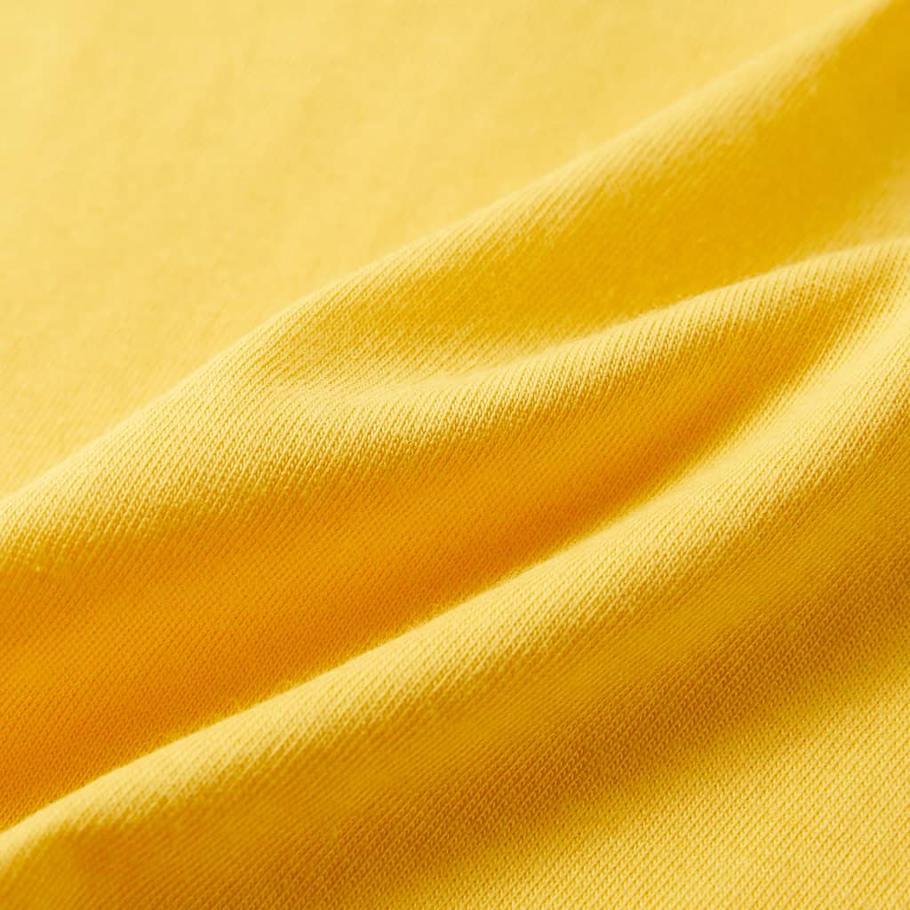 Kindershirt met korte mouwen 128 lichtokerkleurig – afbeelding 7