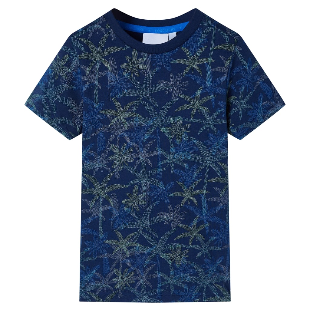 Kindershirt 104 marineblauw – afbeelding 1