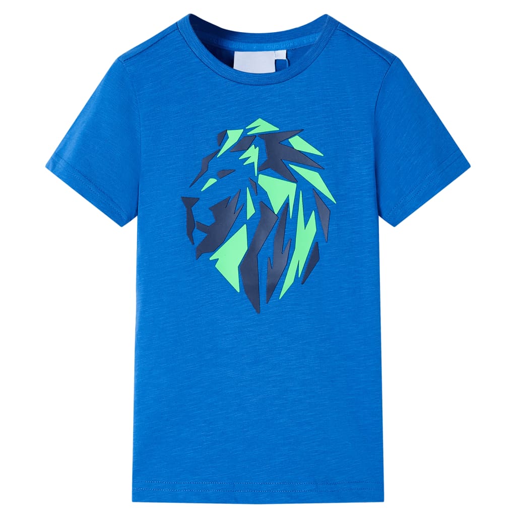 Kindershirt 104 blauw – afbeelding 1