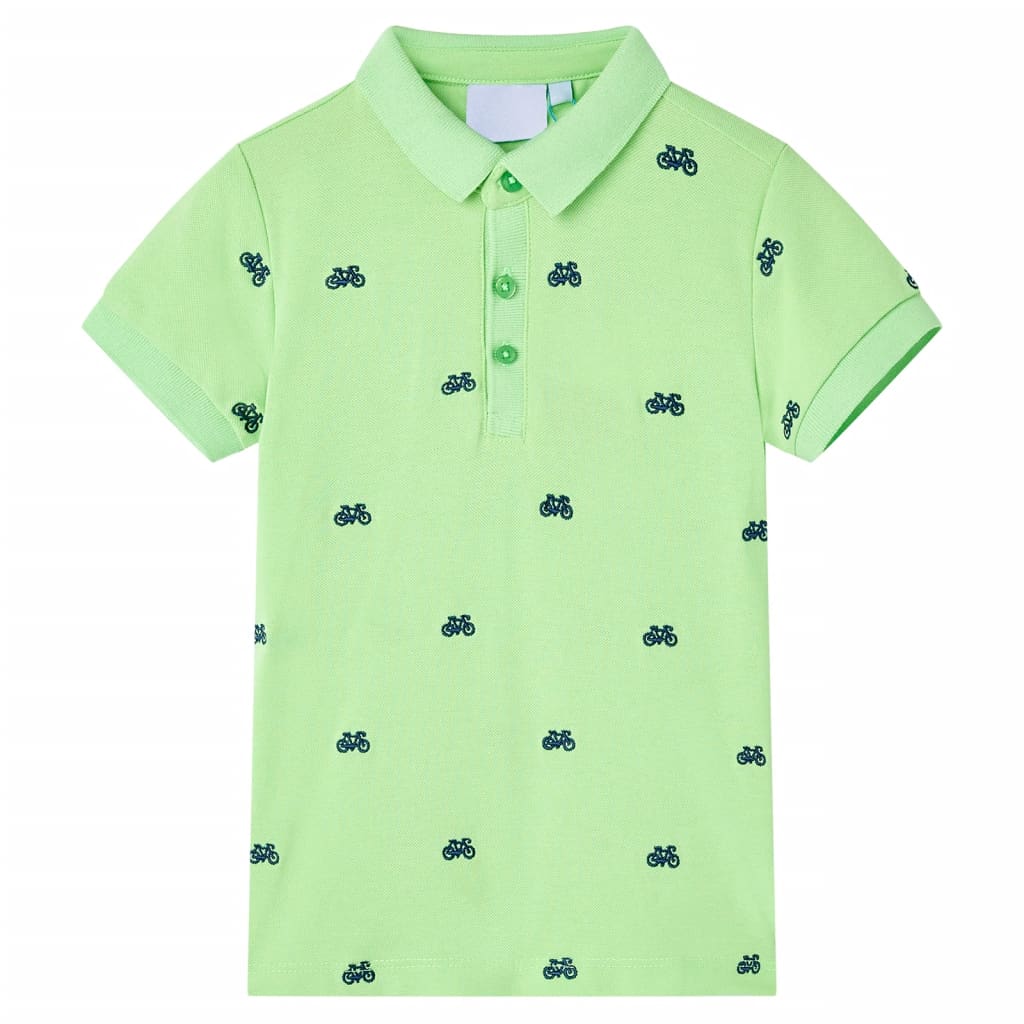 Kinderpoloshirt 116 neongroen