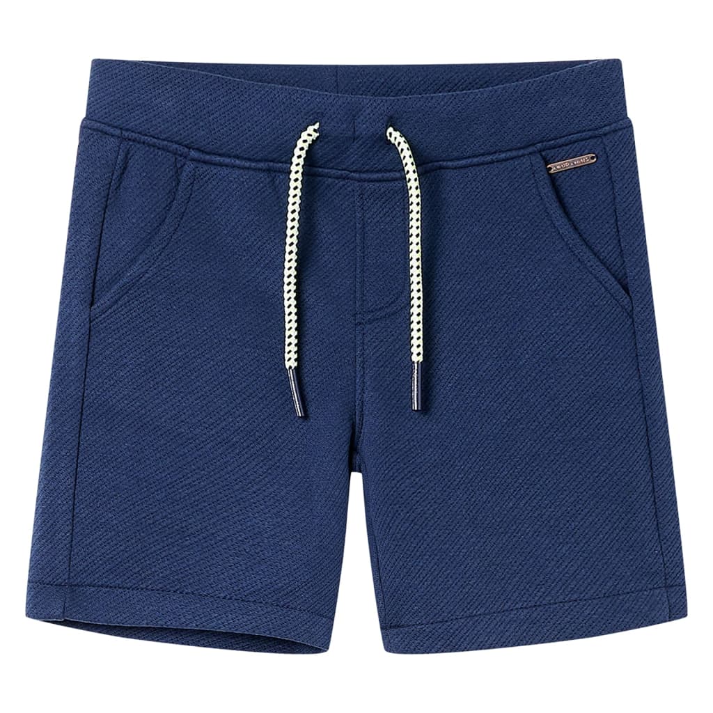 Kindershorts met trekkoord 104 donkerblauw