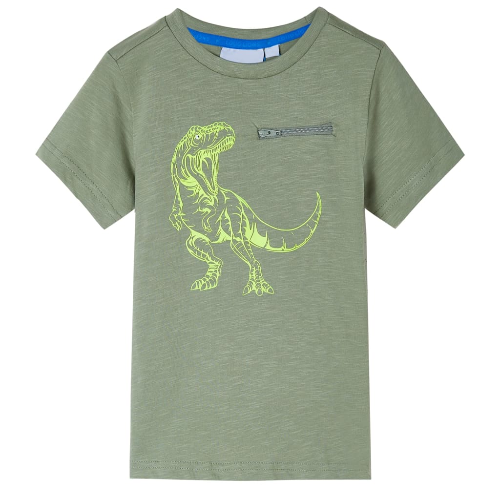 Kindershirt met korte mouwen 104 lichtkakikleurig