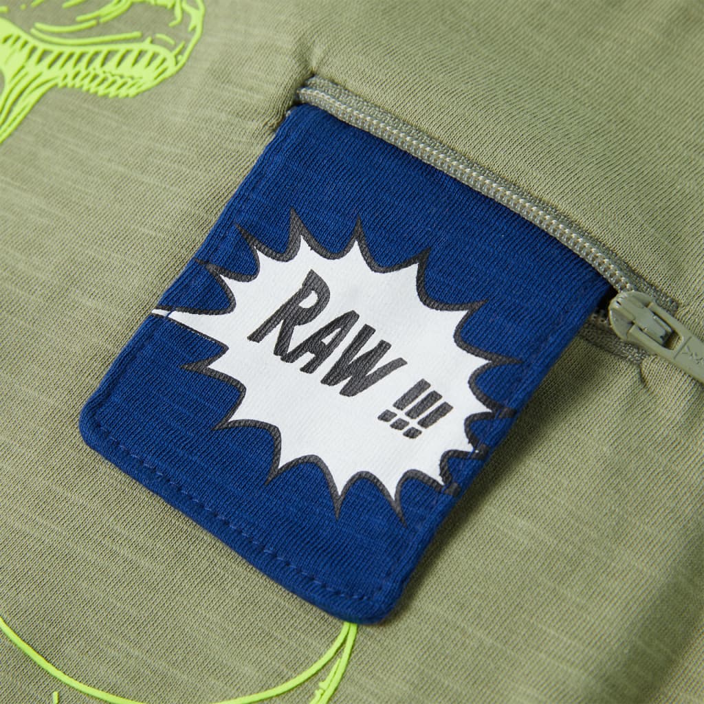 Kindershirt met korte mouwen 116 lichtkakikleurig – afbeelding 5