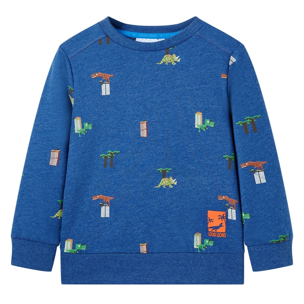 Kindertrui 104 gemêleerd donkerblauw