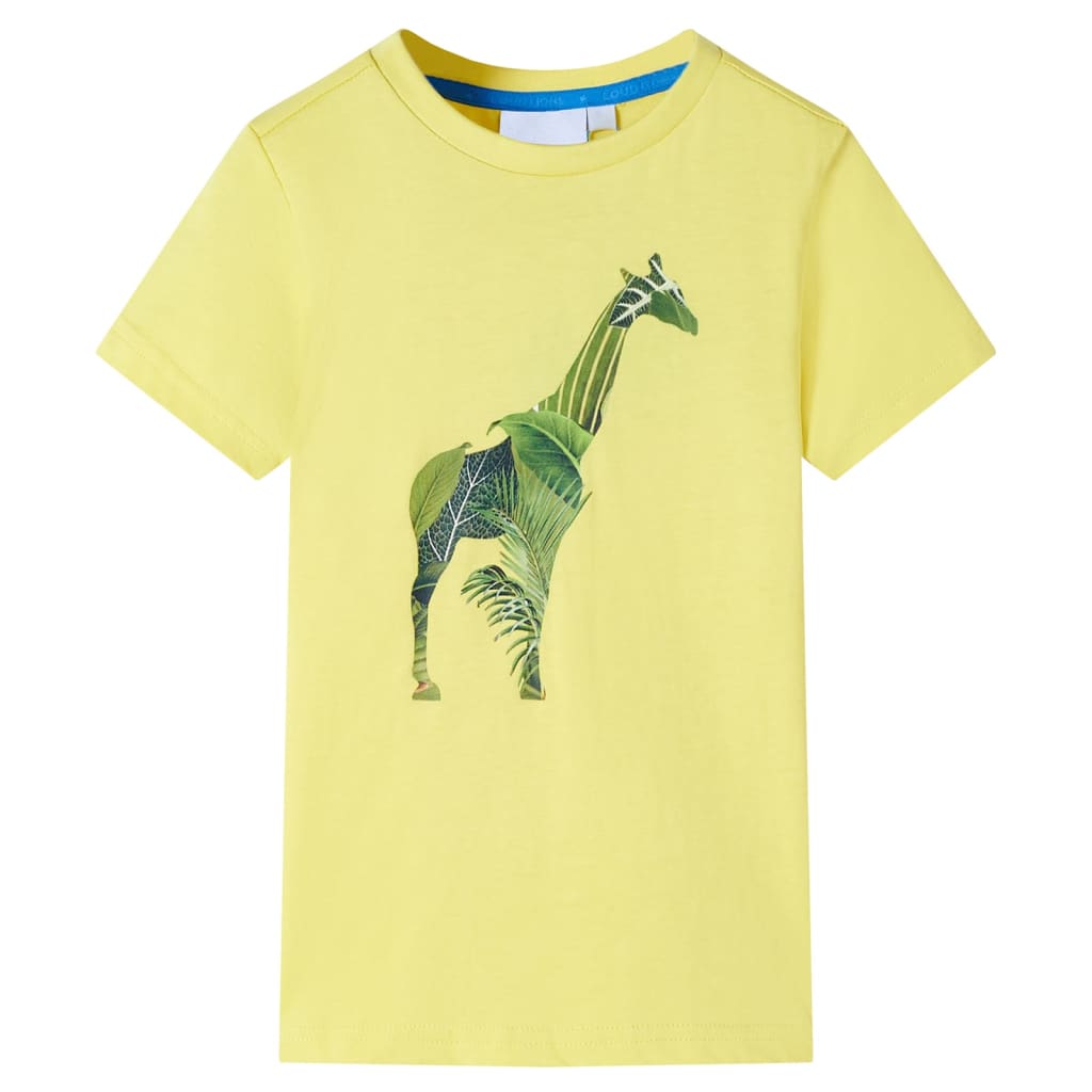 Kindershirt 128 geel