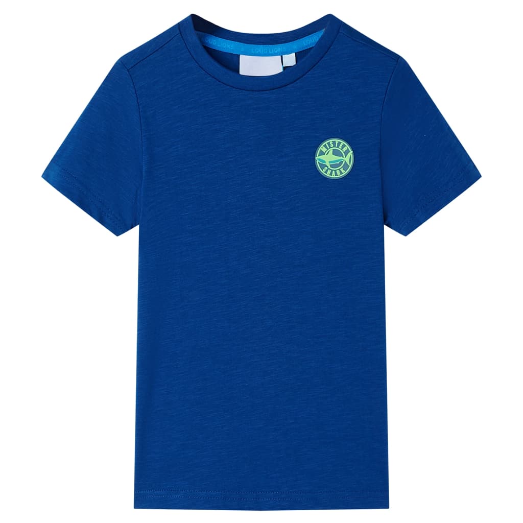 Kindershirt 104 donkerblauw – afbeelding 1