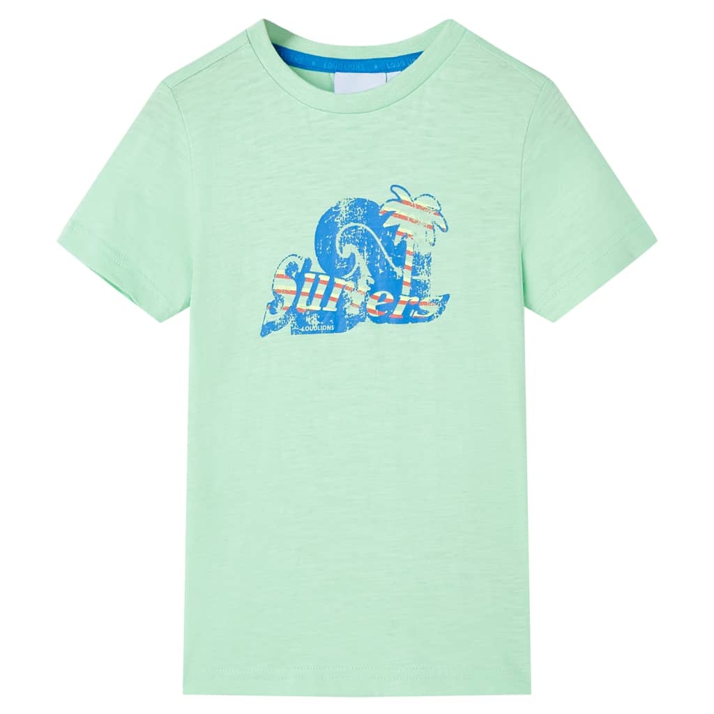 Kindershirt 140 lichtgroen – afbeelding 1