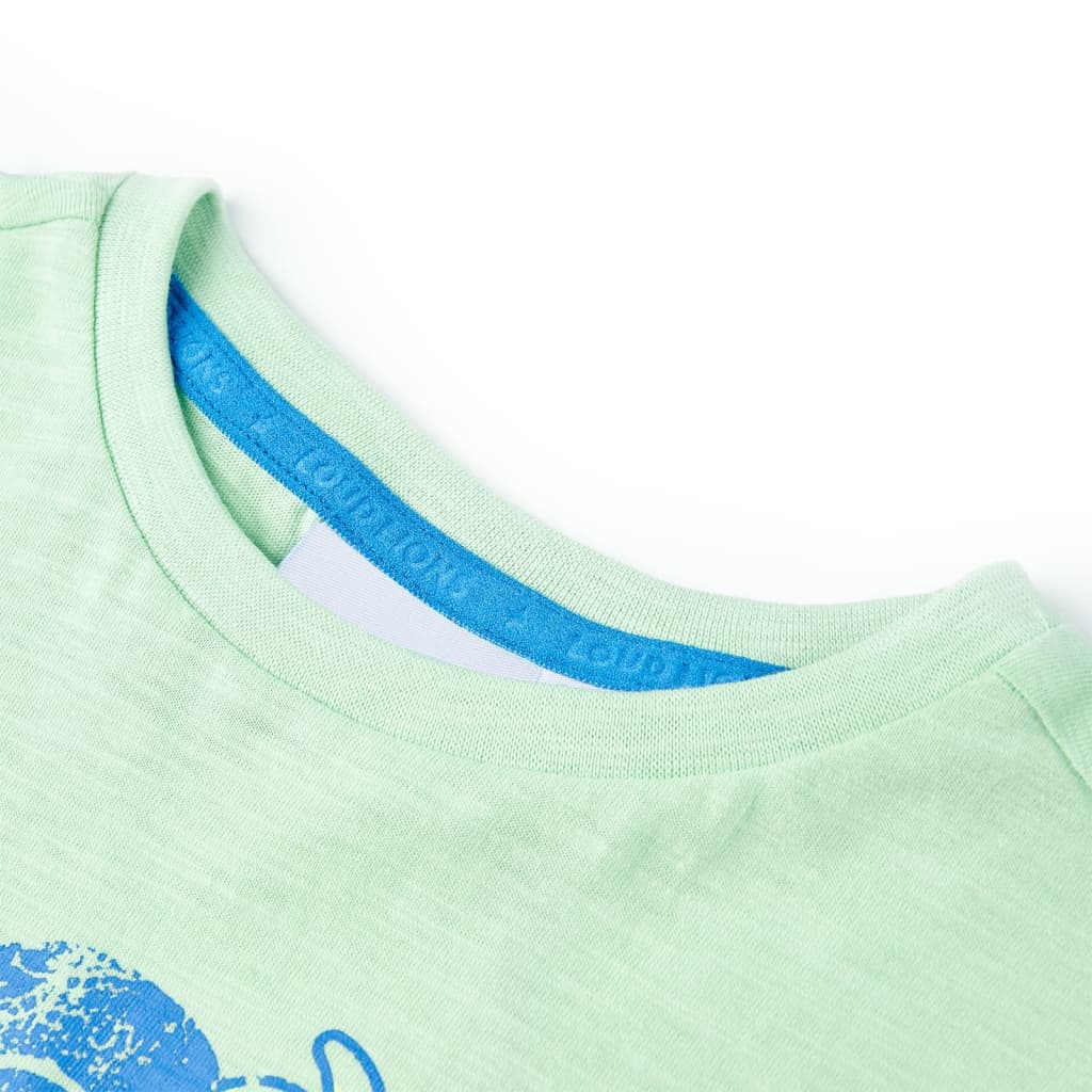 Kindershirt 140 lichtgroen – afbeelding 3