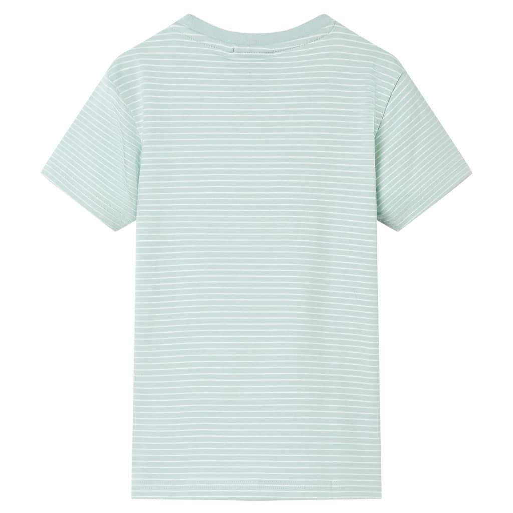 Kindershirt met strepen 116 lichtmint – afbeelding 2