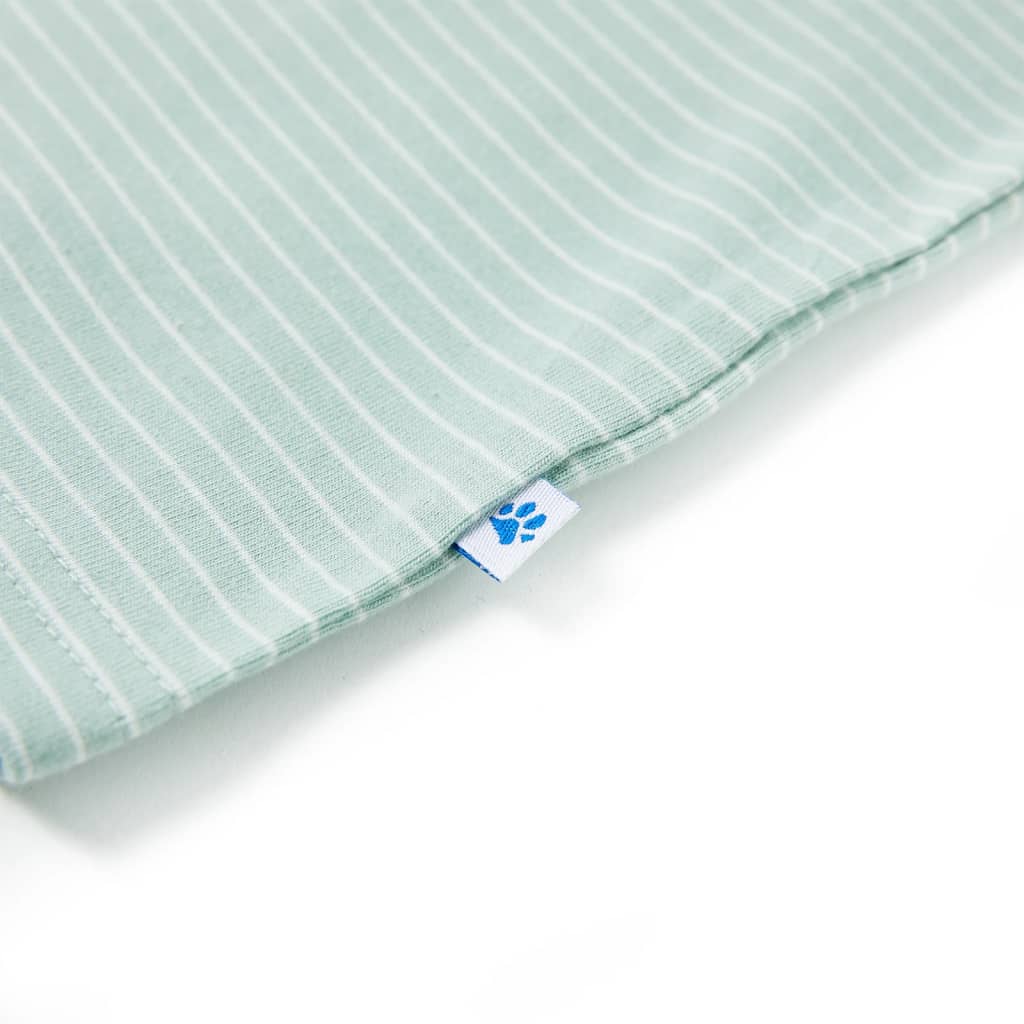 Kindershirt met strepen 116 lichtmint – afbeelding 5