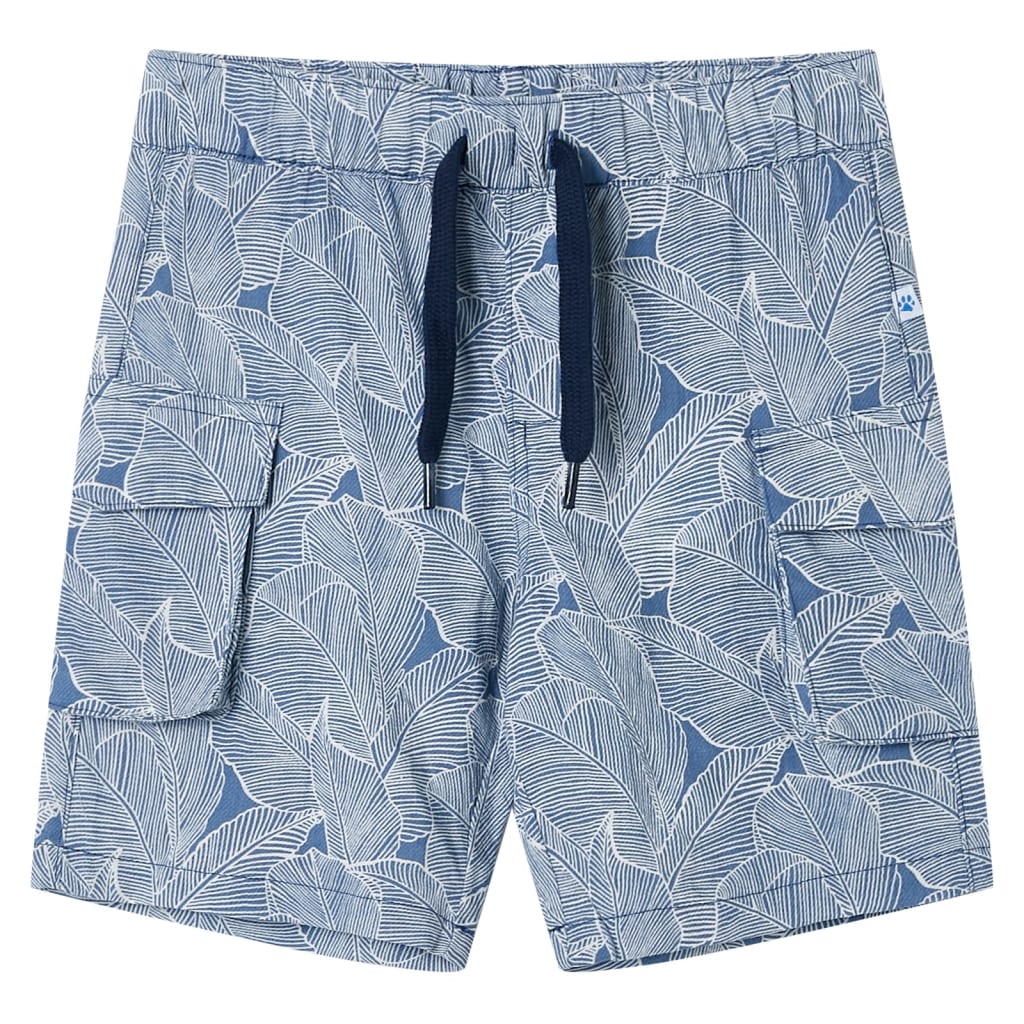 Kindershorts met trekkoord 116 donkerblauw