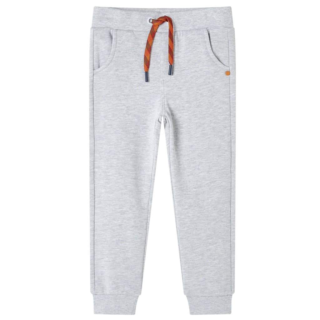 Kinderjoggingbroek 92 gemêleerd grijs