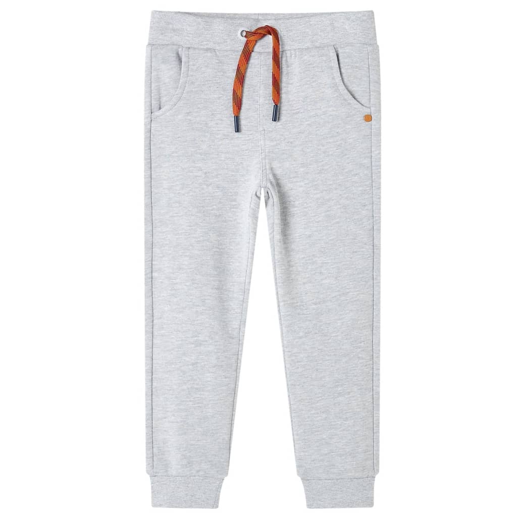 Kinderjoggingbroek 104 gemêleerd grijs