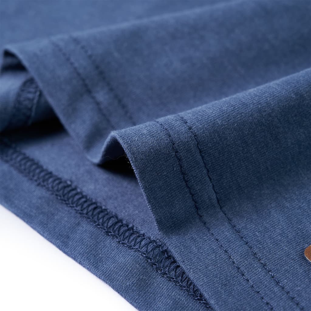 Kindershirt met lange mouwen 140 gemêleerd blauw – afbeelding 6