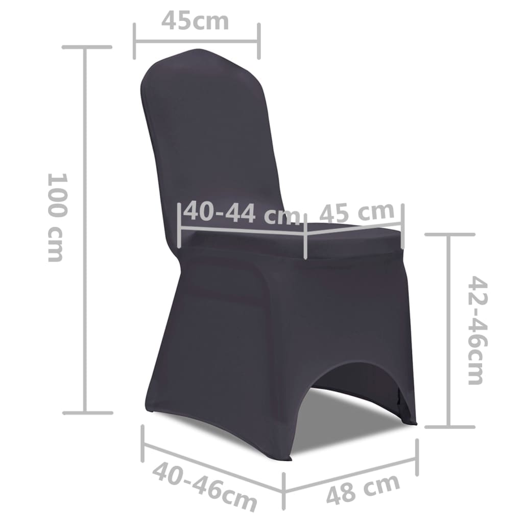 Stoelhoes stretch antraciet 6st – afbeelding 8