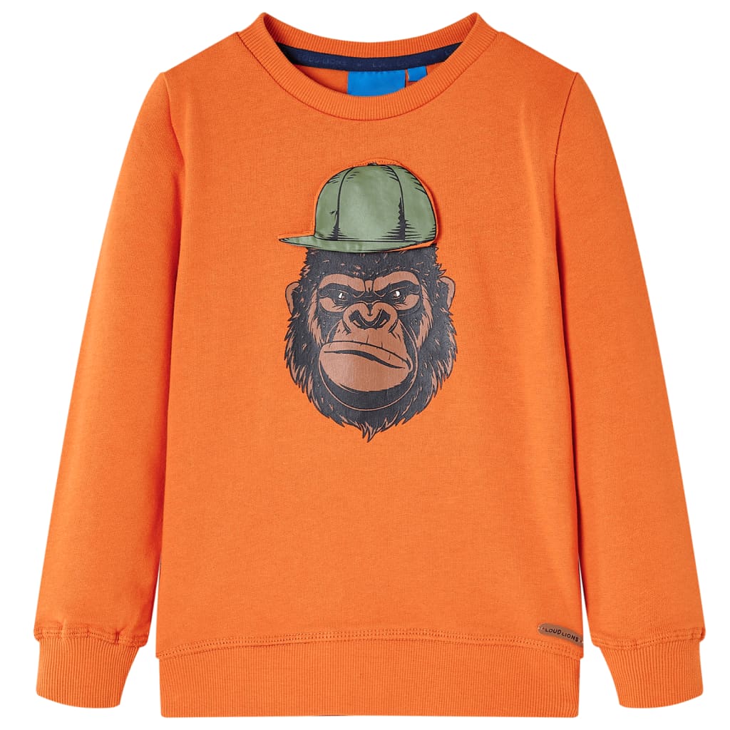 Kindertrui 116 donkeroranje