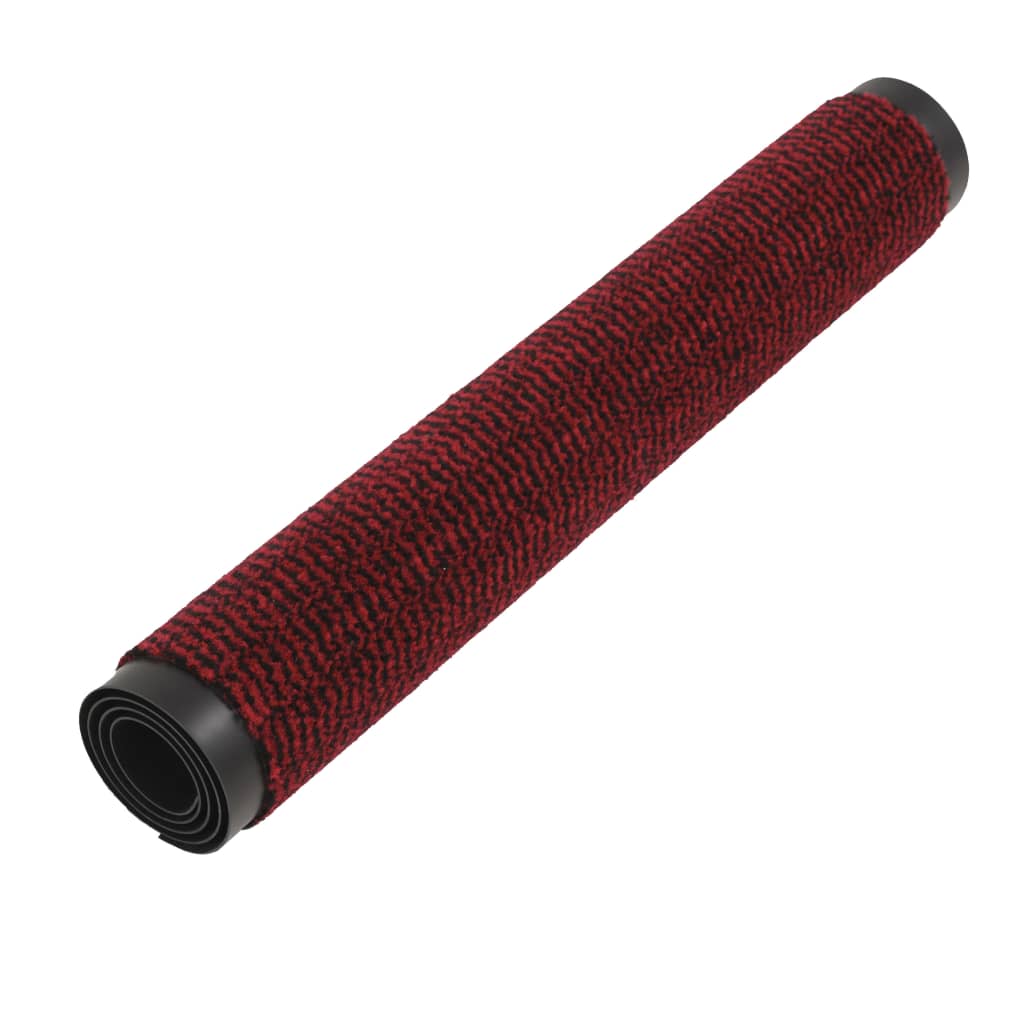 Droogloopmat rechthoekig getuft 120x180 cm rood – afbeelding 3