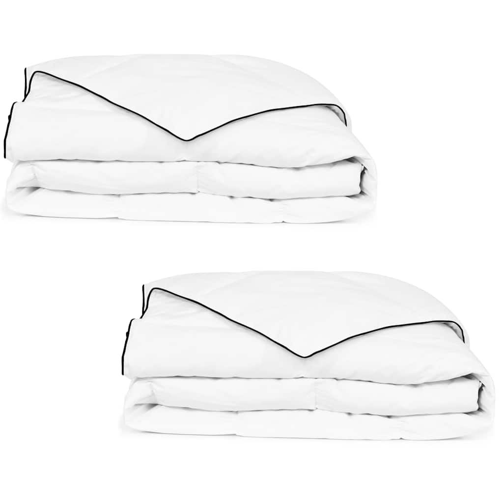 Winterdekbedden 2 st 155x220 cm dons – afbeelding 1