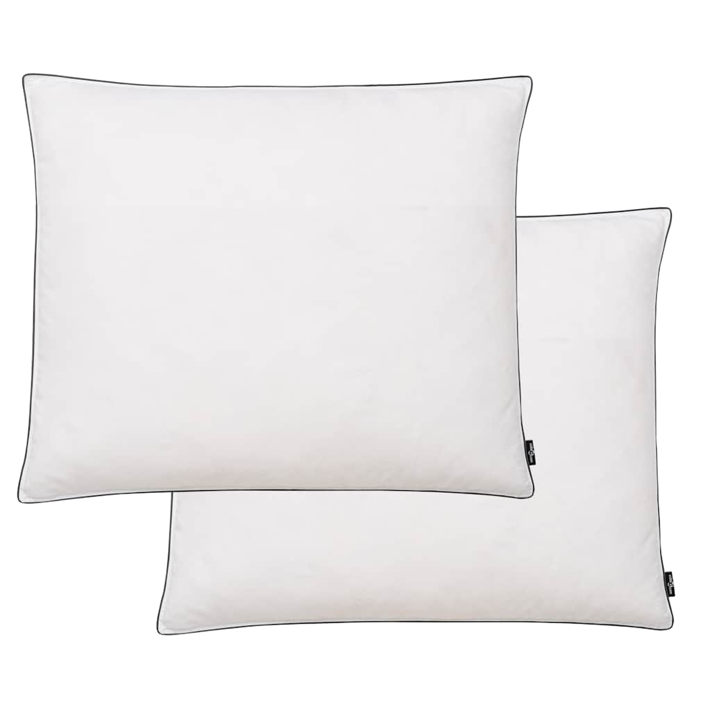 Kussens 2 st zwaar 70x60 cm dons-/verenvulling wit – afbeelding 1