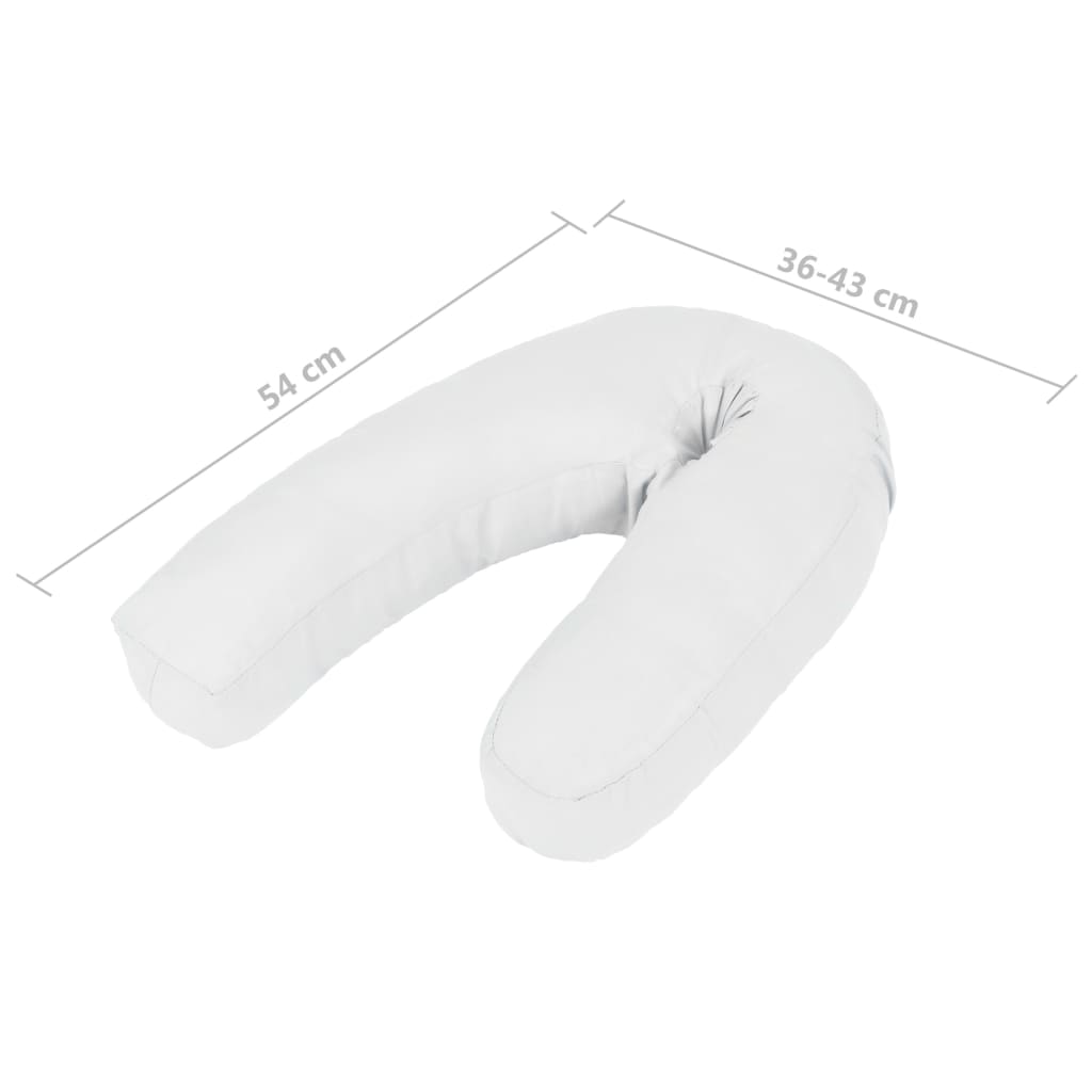 Zwangerschapskussen J-vormig 54x(36-43) cm wit – afbeelding 3