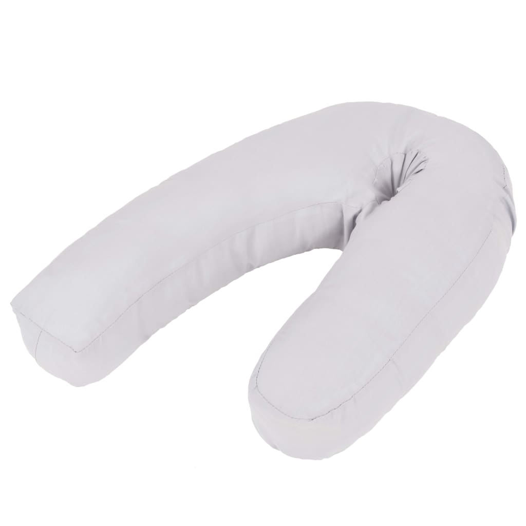 Zwangerschapskussen J-vormig 54x(36-43) cm grijs – afbeelding 1