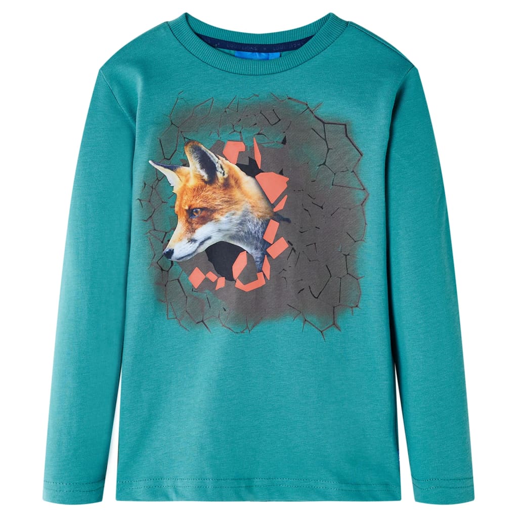Kindershirt met lange mouwen 104 donkerzeeblauw